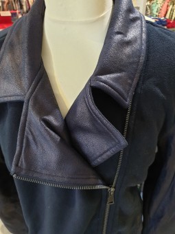 Blouson marine polaire VALHA Maé Mahé MAE MAHE