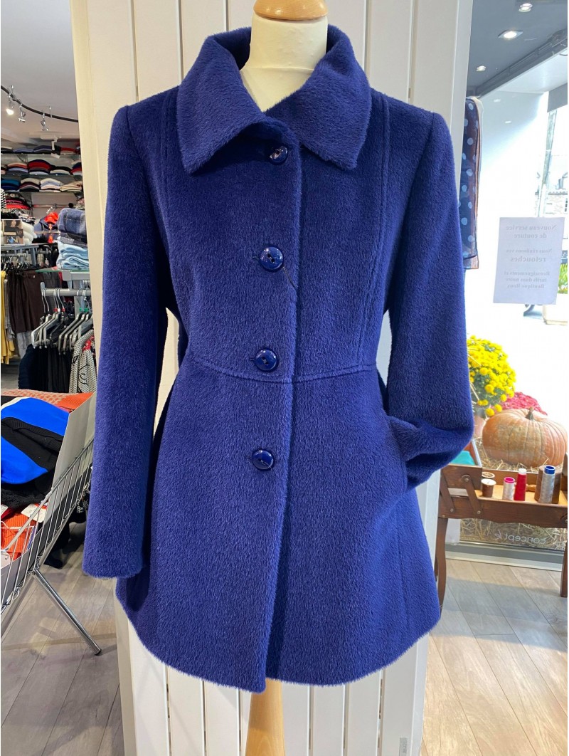 Manteau bleu en laine GOLDEN Fashion S.A.
