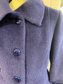 Manteau bleu en laine GOLDEN Fashion S.A.