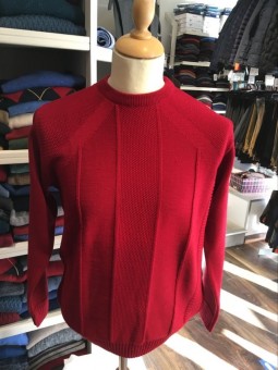 PULL uni rouge 5154 Guy de Berac GUY DE BERAC