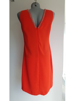 Robe col chainette orange GCR37 Eva Kayan EVA KAYAN