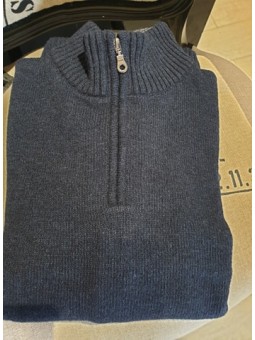 Pull en laine col ZIP 715815 Guy de Bérac GUY DE BERAC