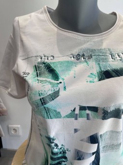 T-shirt naturel imprimé 623530 Rabe RABE