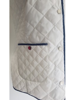 Blouson matelassé blanc 180016 CONCEPT K