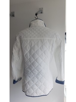 Blouson matelassé blanc 180016 CONCEPT K