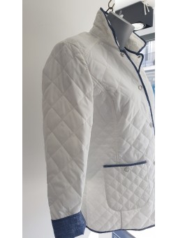 Blouson matelassé blanc 180016 CONCEPT K