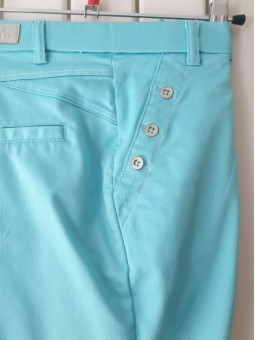 PANTCOURT UNI TURQUOISE - 4553 CHRISTINE LAURE Christine Laure