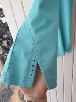 PANTCOURT UNI TURQUOISE - 4553 CHRISTINE LAURE Christine Laure