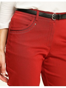 Pantalon rouge stretch C4645 Christine Laure Christine Laure