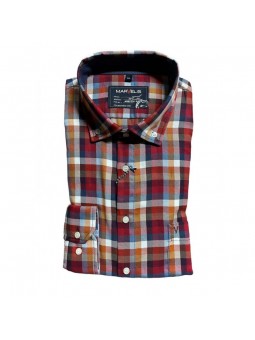 Chemise Manches longues a carreaux 6064 Marvelis MARVELIS