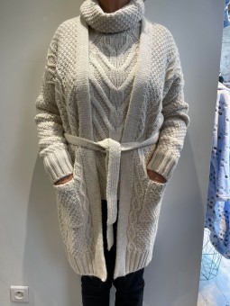 Gilet long style irlandais CORTONA Bariloche Tinta Style