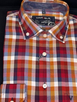 Chemise Manches longues a carreaux 6064 Marvelis MARVELIS
