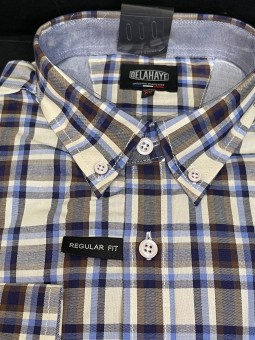 CHEMISE Manches Longues à carreaux 410340 Delahaye DELAHAYE