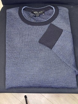 PULL fin col rond R2347Guy de Bérac 100% laine GUY DE BERAC