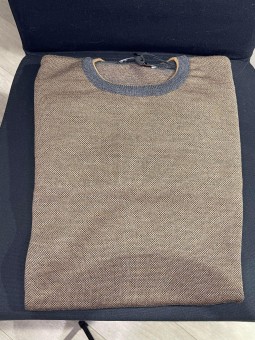 PULL fin col rond R2347Guy de Bérac 100% laine GUY DE BERAC