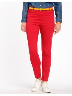 PANTALON 7/8ème rouge D0257 Christine Laure Christine Laure