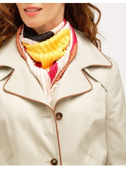 Trench mi-long beige D0090 Christine Laure Christine Laure