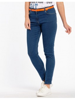 Jean 7/8e bleu brut D0022 Christine Laure Christine Laure