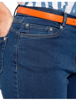 Jean 7/8e bleu brut D0022 Christine Laure Christine Laure