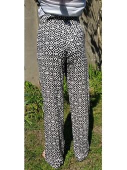 Pantalon imprimé taille élastique 22165 Janira JANIRA