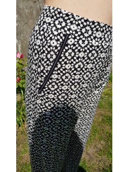 Pantalon imprimé taille élastique 22165 Janira JANIRA