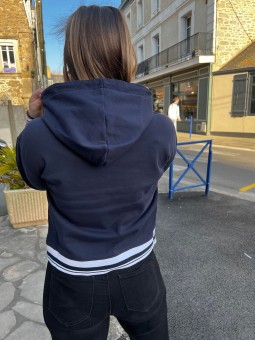 Sweat capuche marine LP00858 Lion Of Porches