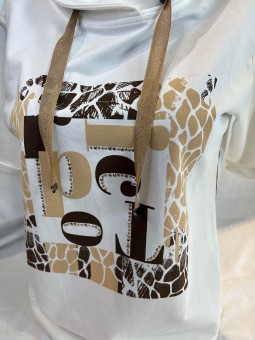 SWEAT manches courtes naturel 522301 Thomas Rabe RABE