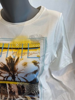 T.shirt mc blanc 122300 Rabe RABE