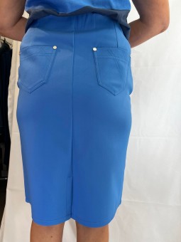 Jupe uni taille élastique 2416 Marble MARBLE