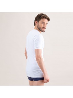 SV 318 T.SHIRT en V pur coton Eminence EMINENCE