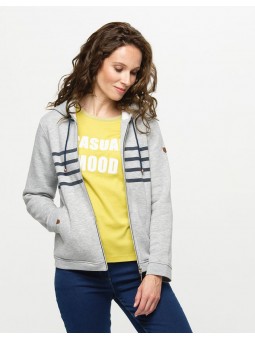 GILET SWEAT CAPUCHE D2288 Christine Laure Christine Laure