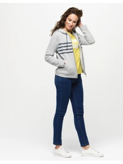 GILET SWEAT CAPUCHE D2288 Christine Laure Christine Laure