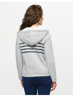 GILET SWEAT CAPUCHE D2288 Christine Laure Christine Laure