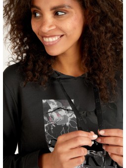 Sweat-shirt capuche noir 513306 RABE