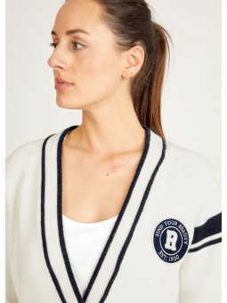 Gilet 1920 en V look universitaire 122520 RABE