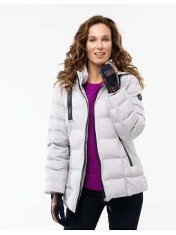 PARKA grise chaude D2207 Christine Laure