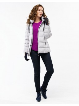 PARKA grise chaude D2207 Christine Laure