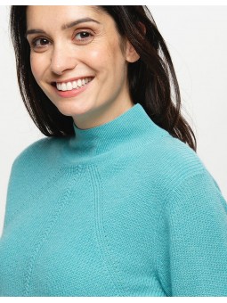 PULL VERT LAINE CACHEMIRE D2320 Christine Laure