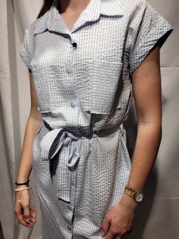 Robe imprimé rayé LOMA Bariloche Tinta Style