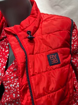 Gilet sans manches matelassé rouge 113870 Rabe RABE