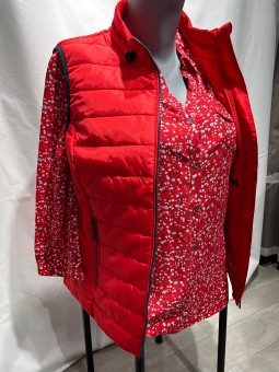 Gilet sans manches matelassé rouge 113870 Rabe RABE