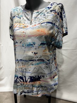 Top imprimé fluide ADARVE Bariloche Tinta Style