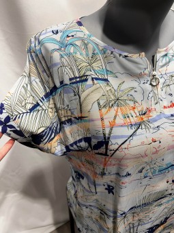 Top imprimé fluide ADARVE Bariloche Tinta Style