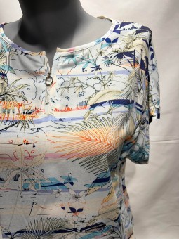 Top imprimé fluide ADARVE Bariloche Tinta Style