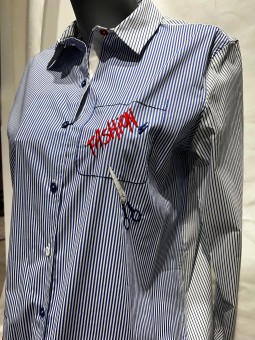 Chemise rayé et imprimé longue MURES Bariloche Tinta Style