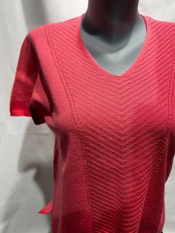 Pull en v uni manches courtes 448 The Style