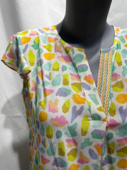 Top imprimé manches courtes GIA Tinta Tinta Style