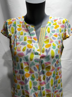 Top imprimé manches courtes GIA Tinta Tinta Style