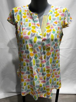 Top imprimé manches courtes GIA Tinta Tinta Style