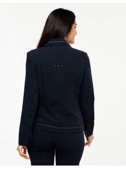 Veste cintrée marine chic D4294 Christine Laure Christine Laure